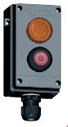 светодиодный сигнализатор  и кнопка